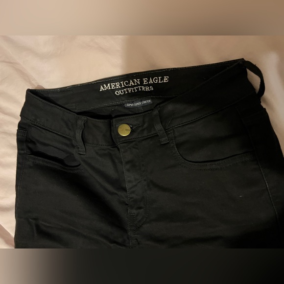 American Eagle black jean size 6 short - Picture 4 of 6